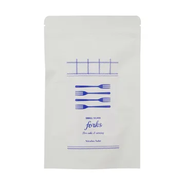 Nicolas Vahé cake fork 4-pack - Antique silver finish - Nicolas Vahé