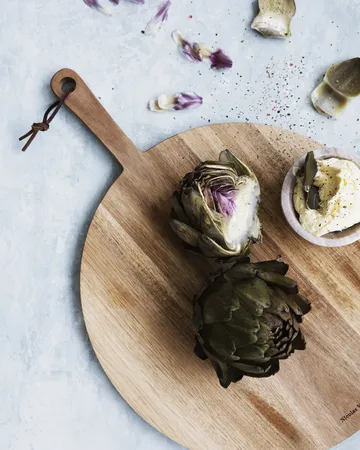 Nicolas Vahé Pizza cutting board acacia - Ø35 cm - Nicolas Vahé