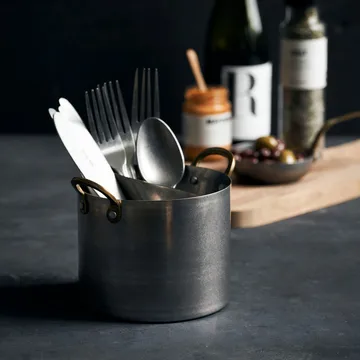 Presentation organiser Ø14 cm - Stainless steel-brass - Nicolas Vahé