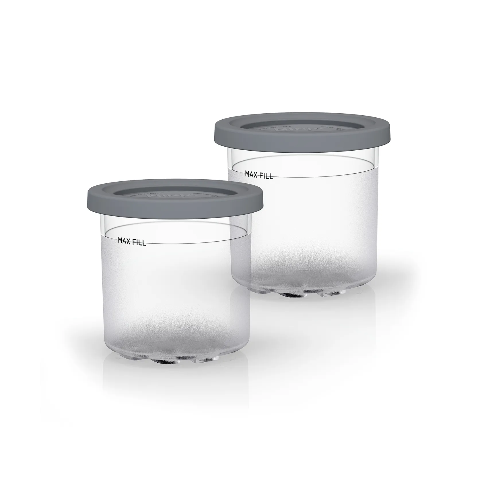 Ninja container with lid for NC300 CREAMi 2-pack, Clear-gray Ninja