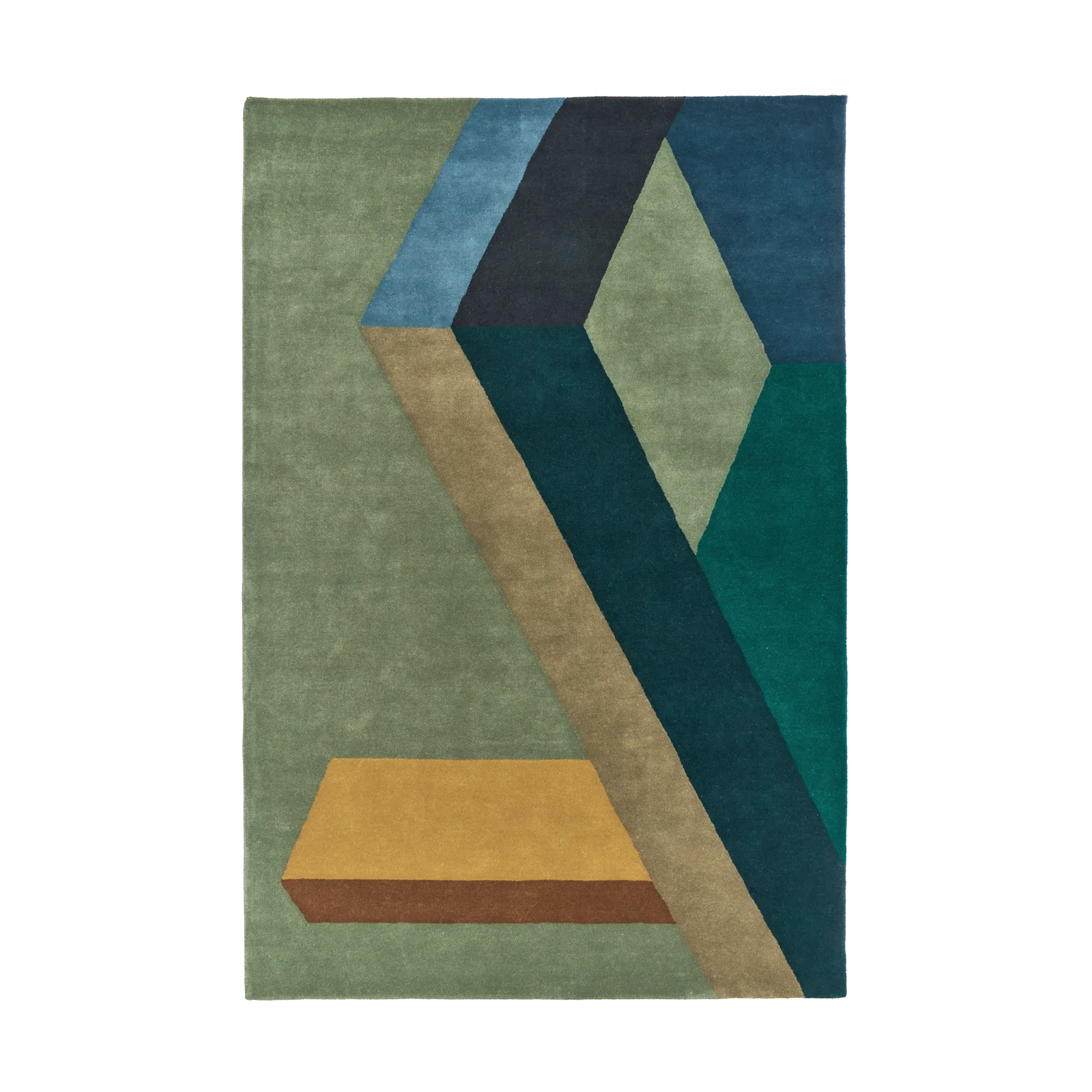 ASPEKT wool rug Pavilion Petroleum, 250x350 cm NJRD