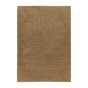 Levels Circles wool rug - Beige, 200x300 cm - NJRD