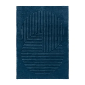 Levels Circles wool rug - Blue, 170x240 cm - NJRD