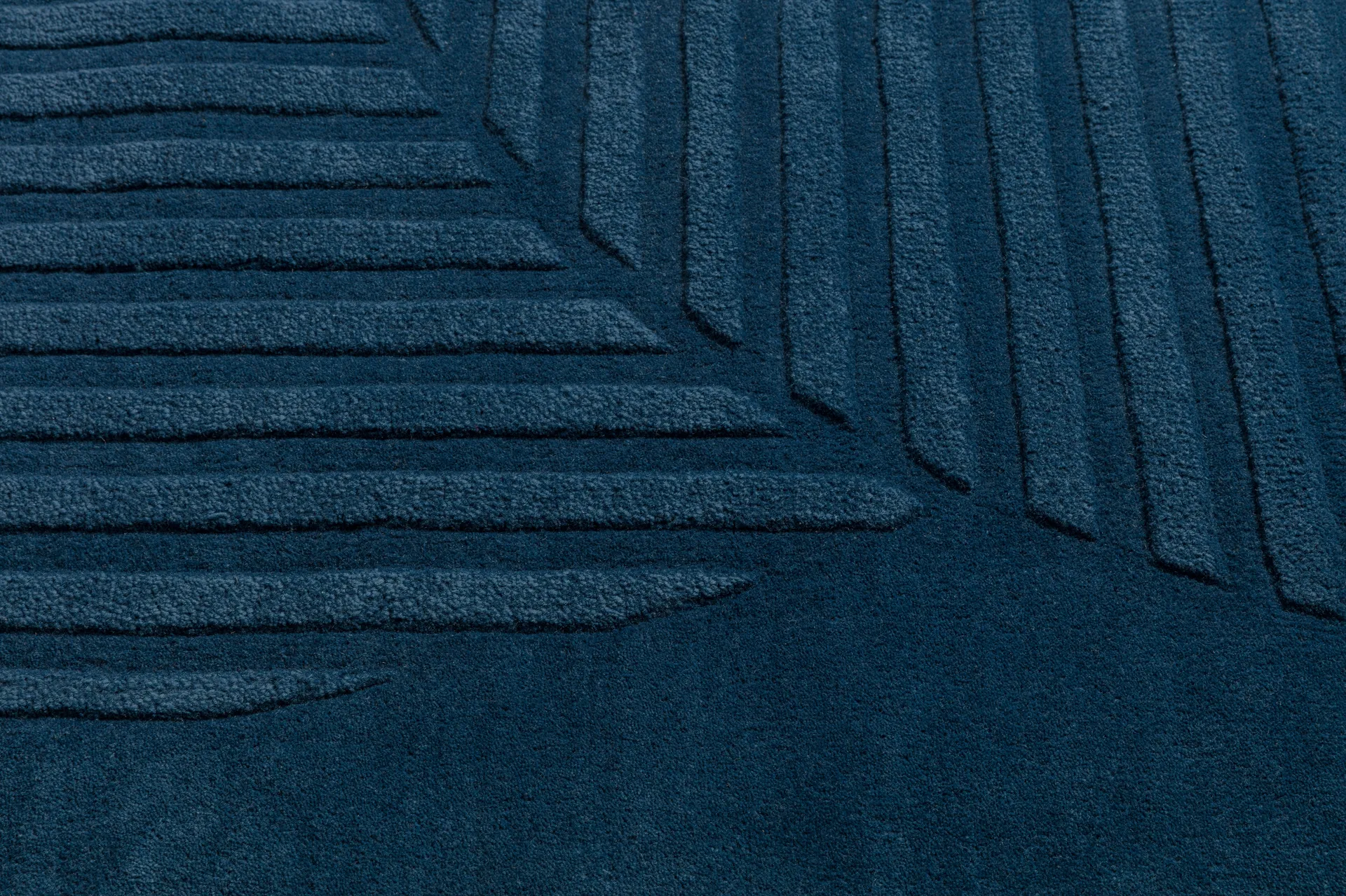 Levels Circles wool rug, Blue, 170x240 cm NJRD