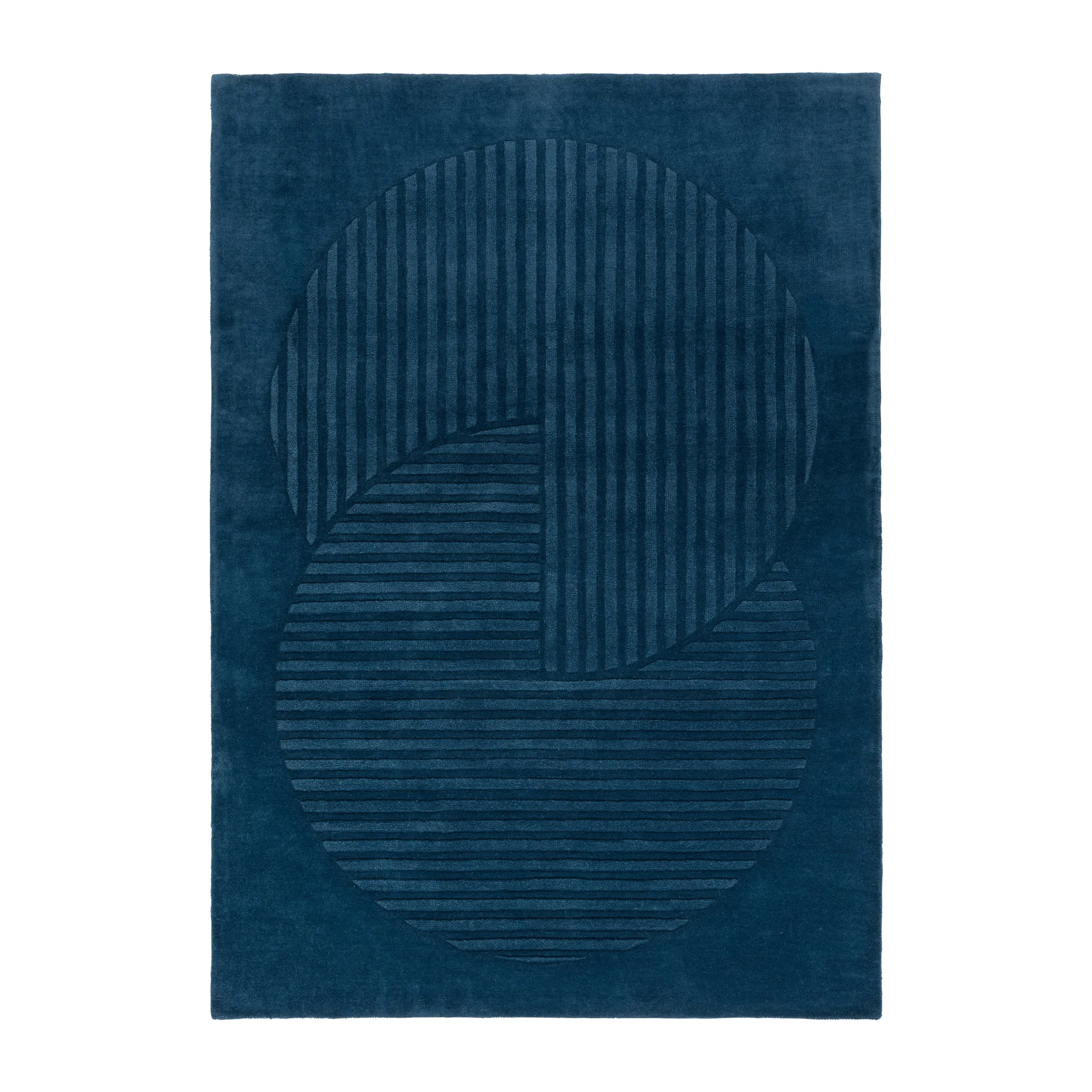 Levels Circles wool rug, Blue, 200x300 cm NJRD