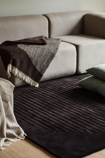Levels Circles wool rug - Brown, 170x240 cm - NJRD