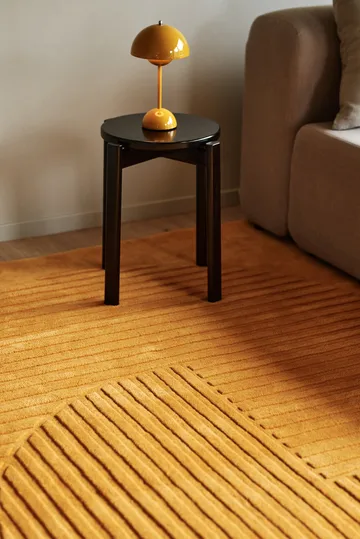 Levels Circles wool rug - Yellow, 200x300 cm - NJRD