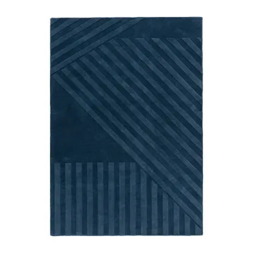 Levels Stripes wool rug - Blue, 200x300 cm - NJRD