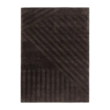 Levels Stripes wool rug - Brown, 170x240 cm - NJRD