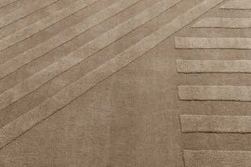 Levels Stripes wool rug - Taupe, 170x240 cm - NJRD