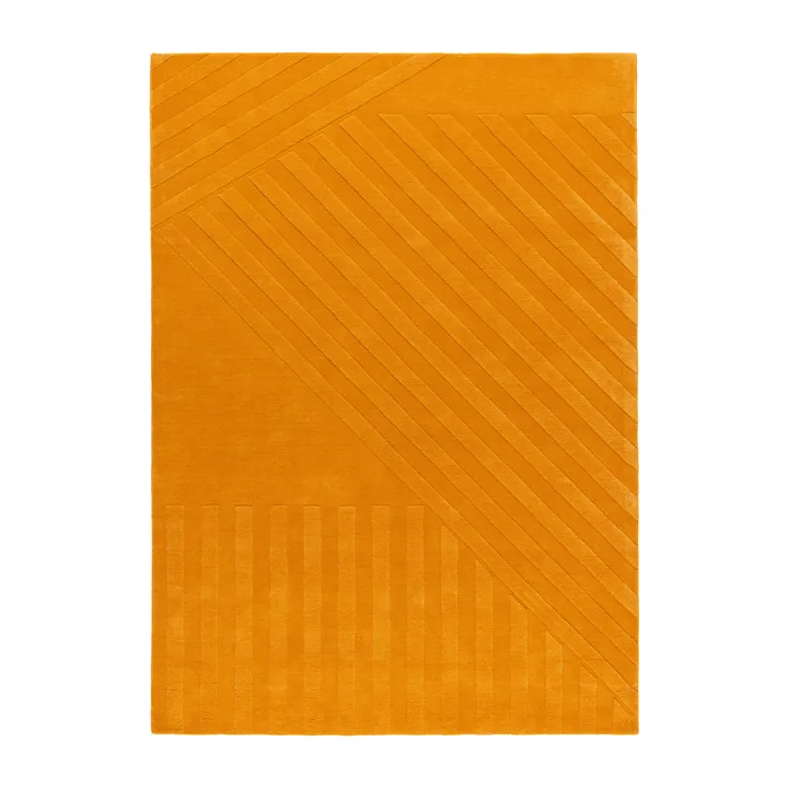 Levels Stripes wool rug - Yellow, 200x300 cm - NJRD