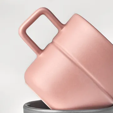 Lines mug 30 cl 2-pack - pink - NJRD