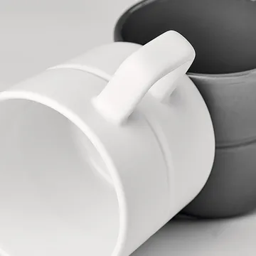 Lines mug 30 cl 2-pack - white - NJRD
