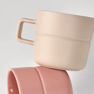 Lines mug 50 cl 2-pack - beige - NJRD