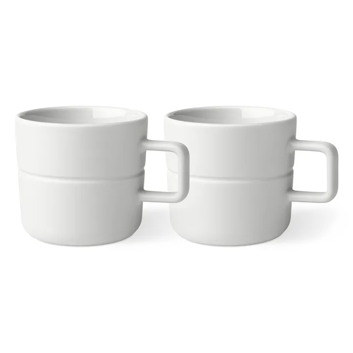 Lines mug 50 cl 2-pack - white - NJRD