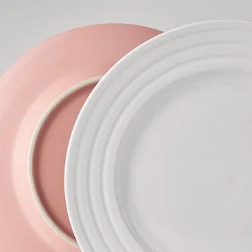 Lines small plate Ø21 cm 6-pack - pink - NJRD