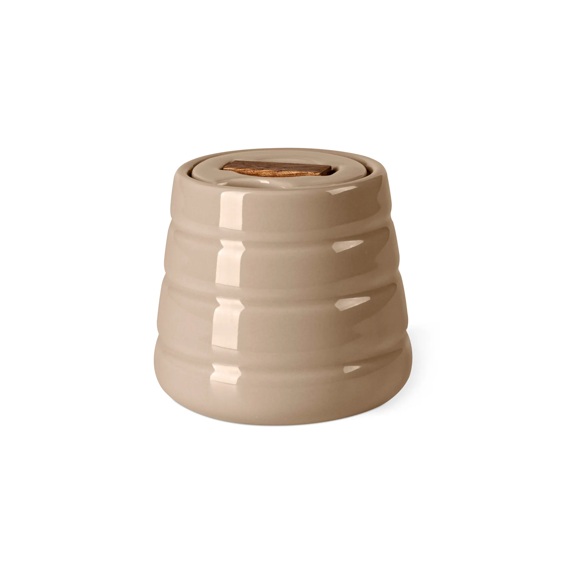 Lines sugar bowl, beige NJRD