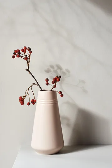 Lines vase 22 cm - Beige - NJRD