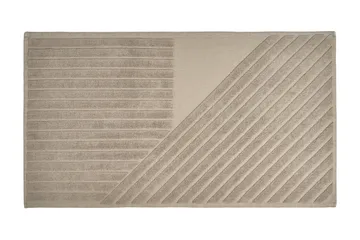 Stripes bath mat 50x90 cm - Beige - NJRD