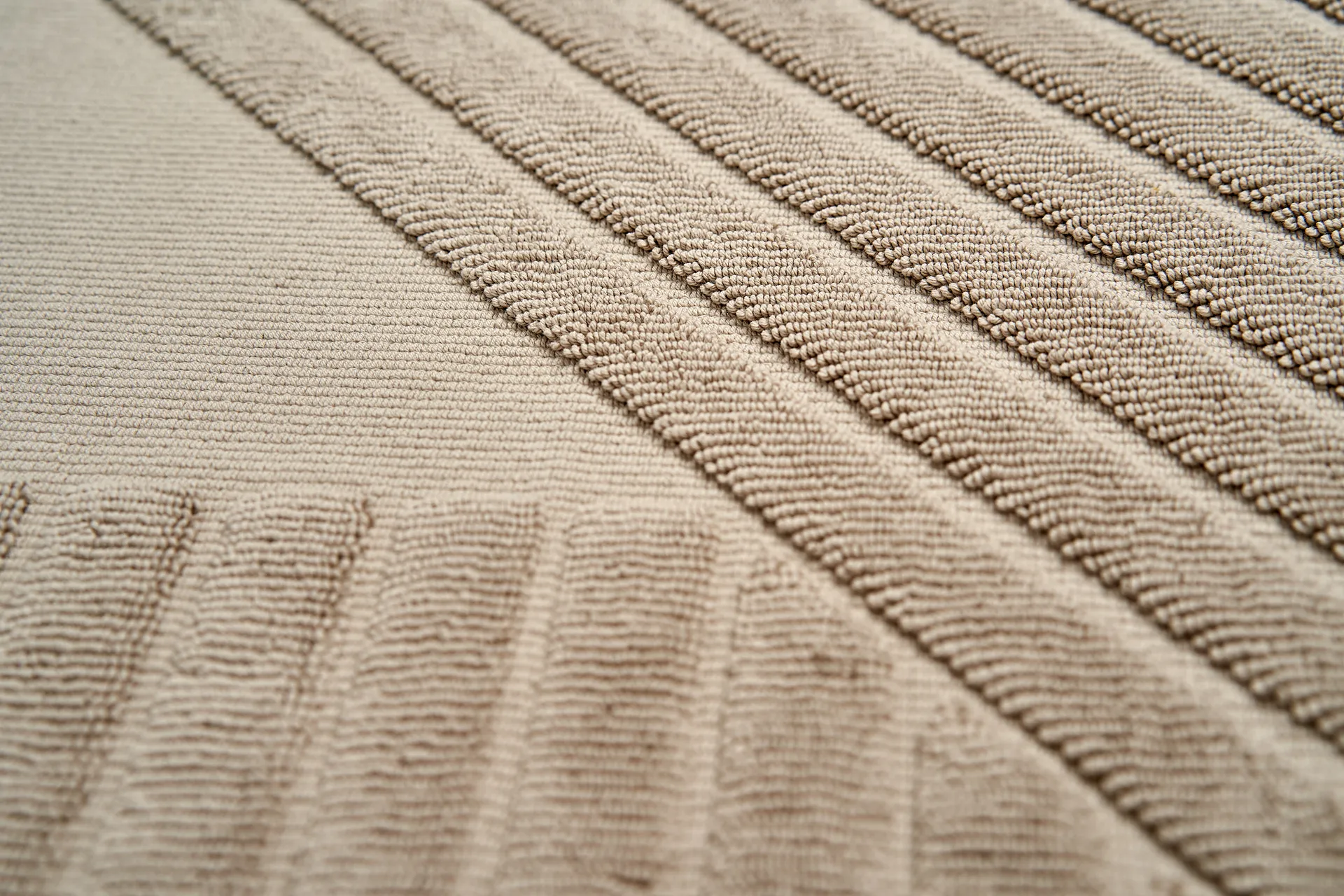 Stripes bath mat 50x90 cm, Beige NJRD
