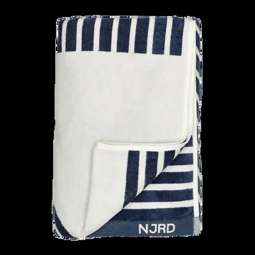 Stripes bath towel 100x150 cm - Blue - NJRD