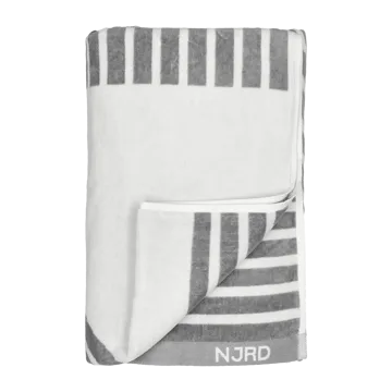 Stripes bath towel 100x150 cm - Grey - NJRD