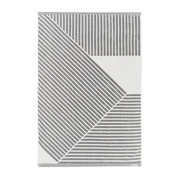 Stripes bath towel 100x150 cm - Grey - NJRD