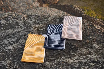 Stripes bath towel 70x140 cm - Beige - NJRD