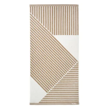 Stripes bath towel 70x140 cm - Beige - NJRD