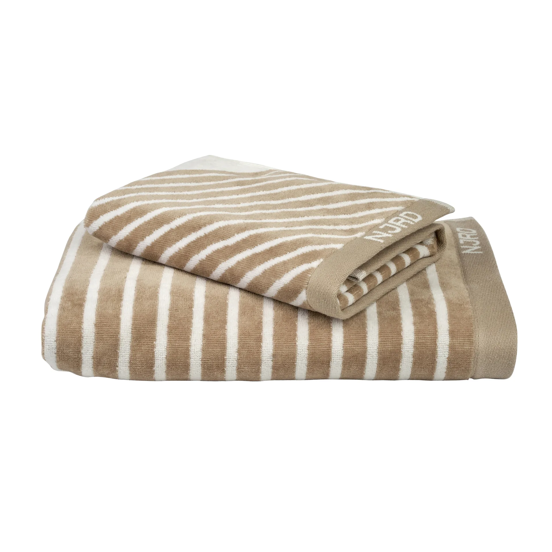 Stripes bath towel 70x140 cm, Beige NJRD