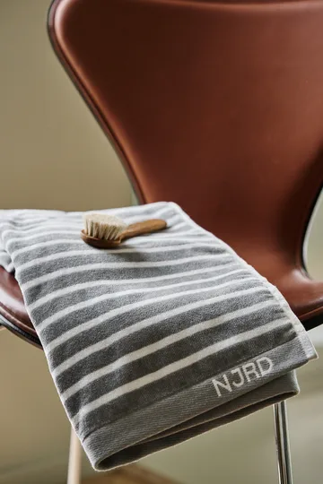 Stripes bath towel 70x140 cm - grey - NJRD