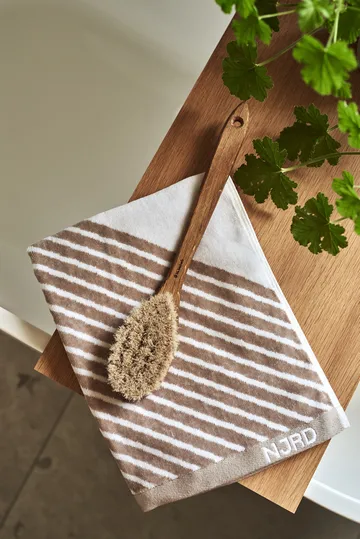 Stripes towel 50x70 cm - Beige - NJRD