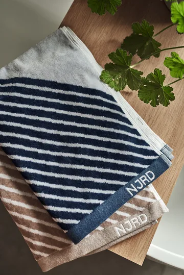 Stripes towel 50x70 cm - Blue - NJRD