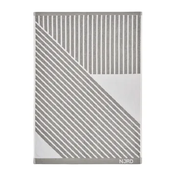 Stripes towel 50x70 cm - grey - NJRD