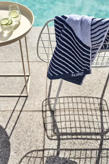 Stripes towel set 4 pieces - Blue - NJRD