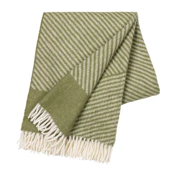 Stripes wool throw 130x185 cm - Green - NJRD