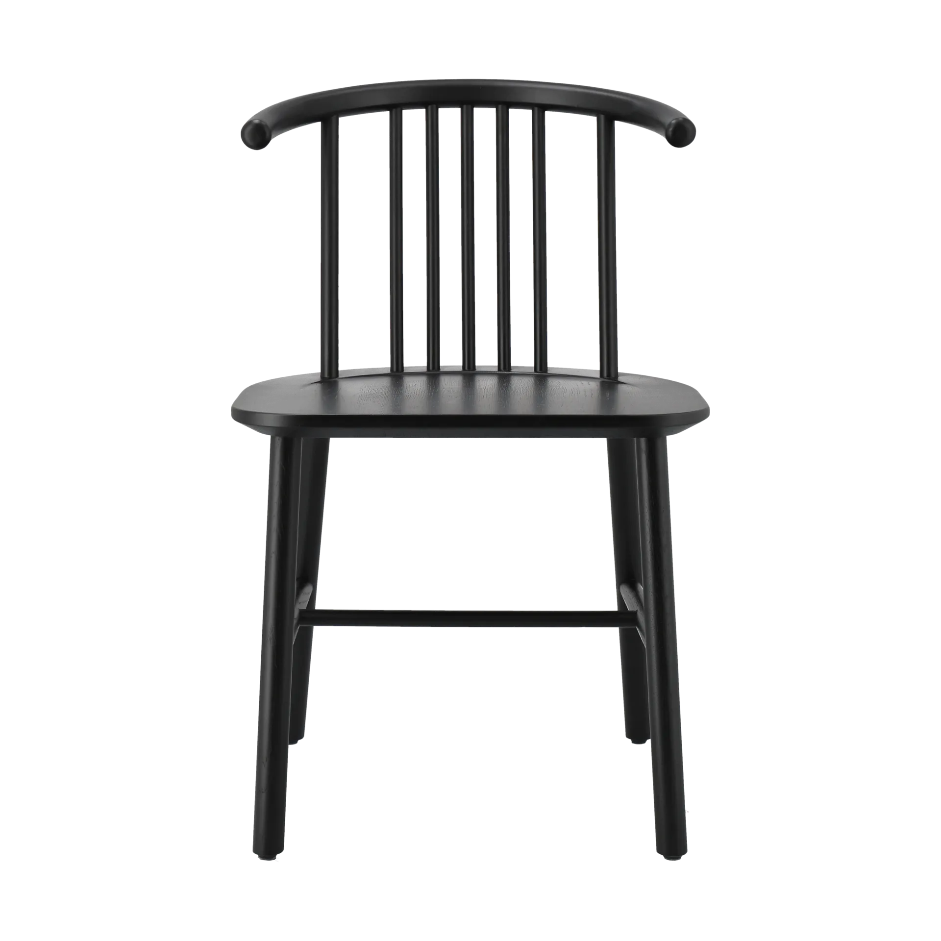 VIOR dining chair, Black lacquered oak NJRD