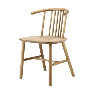 VIOR dining chair wicker seat - Lacquered oak-nature - NJRD