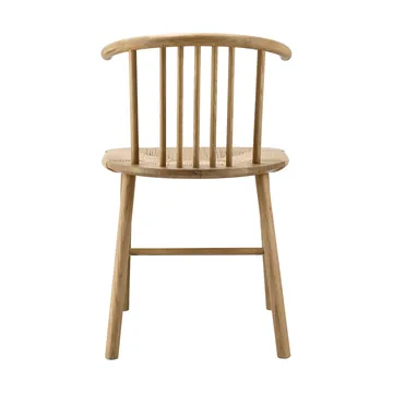VIOR dining chair wicker seat - Lacquered oak-nature - NJRD
