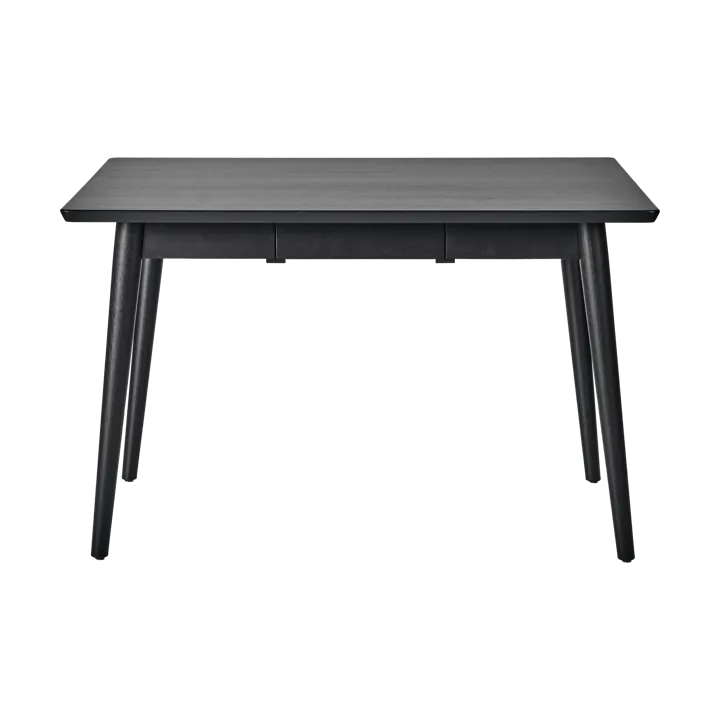 VIOR dining table 90x120 cm - Black lacquered oak - NJRD