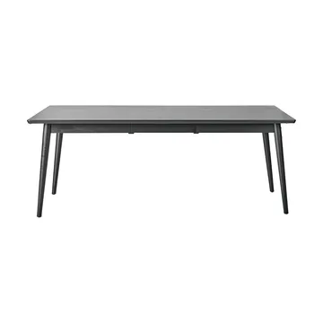 VIOR dining table 90x200 cm - Black lacquered oak - NJRD