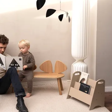 Book holder bookshelf for children - Beige - Nofred
