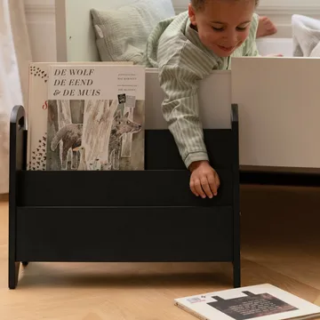 Book holder bookshelf for children - Black - Nofred