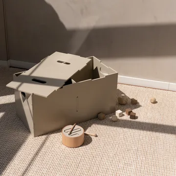 Cube Long storage box - Beige - Nofred