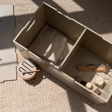 Cube Long storage box - Beige - Nofred