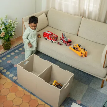 Cube Long storage box - Beige - Nofred