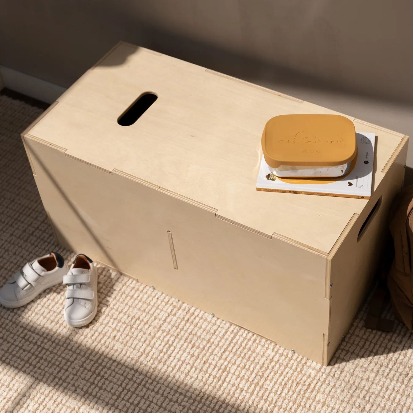 Cube Long storage box, Birch Nofred