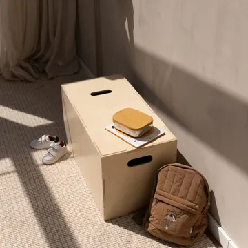 Cube Long storage box - Birch - Nofred