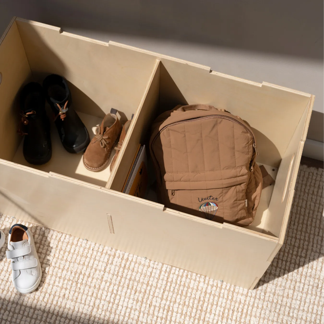 Cube Long storage box, Birch Nofred