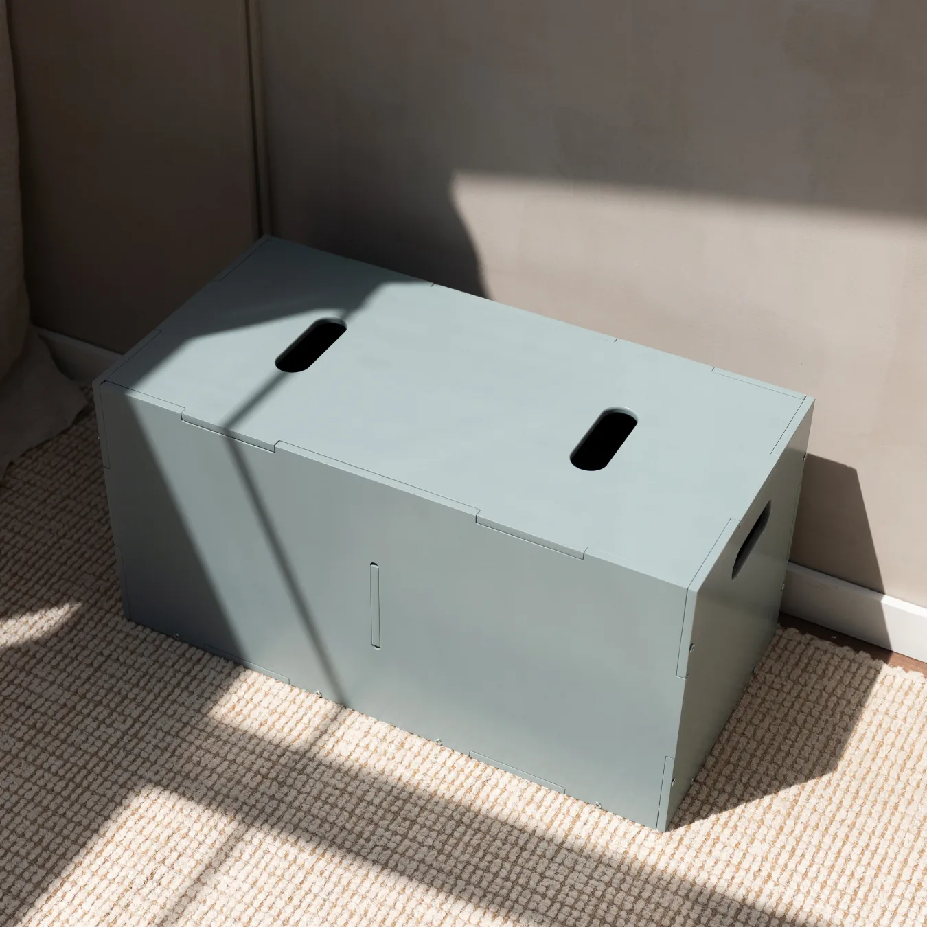 Cube Long storage box, Olive green Nofred